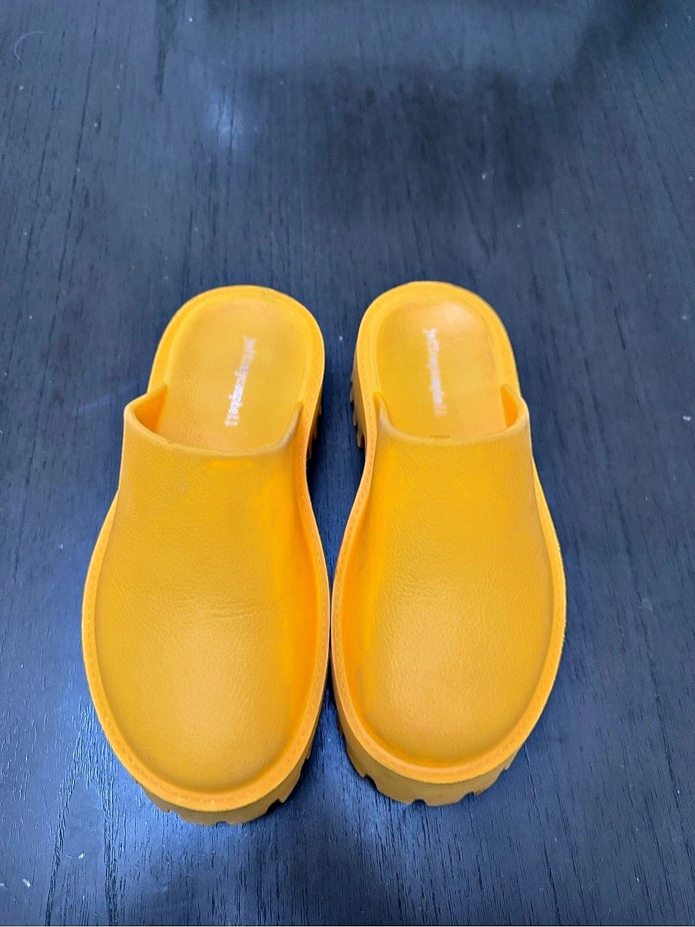 Jeffrey Campbell
Women's Yellow Slip- On Clogge Platform. Size 8W